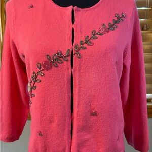 New York & Company Pink Knit Sweater/cardigan